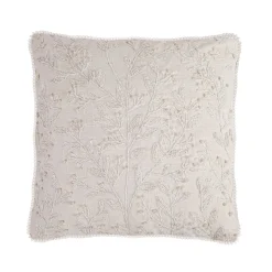 National Tree Company 18 in. HGTV Home Collection White Boho Christmas Pillow