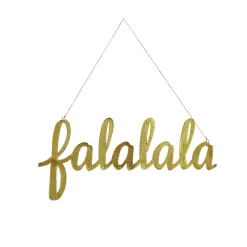 National Tree Company 19 in. HGTV Home Collection Falalala Metal Wall Decoration