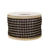 National Tree Company 3 in. HGTV Home Collection Carmel Jacquard Double-Sided Ribbon, Black