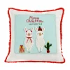 National Tree Company 18 in. HGTV Home Collection Merry Christmas Llamas Pillow