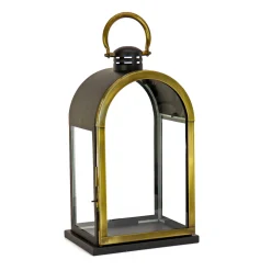 National Tree Company 22 in. HGTV Home Collection Antique Bronze Dome Lantern, Large