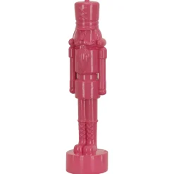 National Tree Company 18 in. HGTV Home Collection Nutcracker Christmas Decor, Pink
