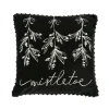 National Tree Company 18 in. HGTV Home Collection Mistletoe Pillow