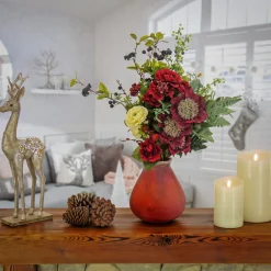 National Tree Company 9 in. HGTV Home Collection Buried Vase, Rust