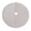 National Tree Company 60 in. HGTV Home Collection Quilted Velvet Tree Skirt, Ivory