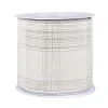 National Tree Company 3 in. HGTV Home Collection Double-Fused Silver Plaid Ribbon