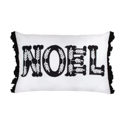 National Tree Company 22 in. HGTV Home Collection Embroidered NOEL Christmas Pillow