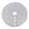 National Tree Company 48 in. HGTV Home Collection Black White Ric Rac Border Tree Skirt
