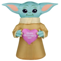 National Tree Company 18 in. Inflatable Baby Yoda Easter Decoration