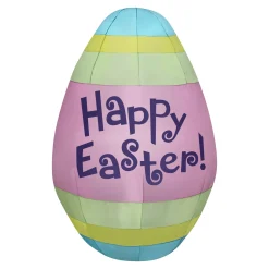 National Tree Company 66 in. Inflatable Happy Easter Egg Decoration
