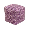 National Tree Company 16 in. Lavender Hand Woven Pouf Ottoman