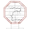 National Tree Company 44 in. LED Light Strip “Santa Stop Here in. Sign