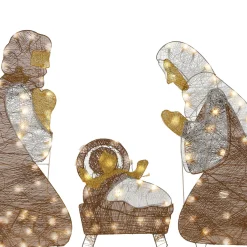 National Tree Company 72 in. Nativity Scene with White LED Lights