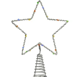 National Tree Company 13.5 in. Open Star Tree Top for Artificial Trees with Dual Color Lights