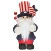 National Tree Company 18 in. Patriotic Gnome Decoration in Red, White and Blue Attire