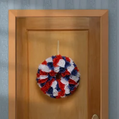 National Tree Company 14 in. Patriotic Rose Wreath