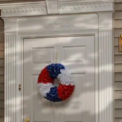 National Tree Company 18 in. Patriotic Rose Wreath