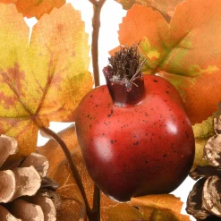 National Tree Company 30 in. 2-Piece Fall Door Corners with Maple Leaves, Pine Cones, Pomegranates, Berry Clusters