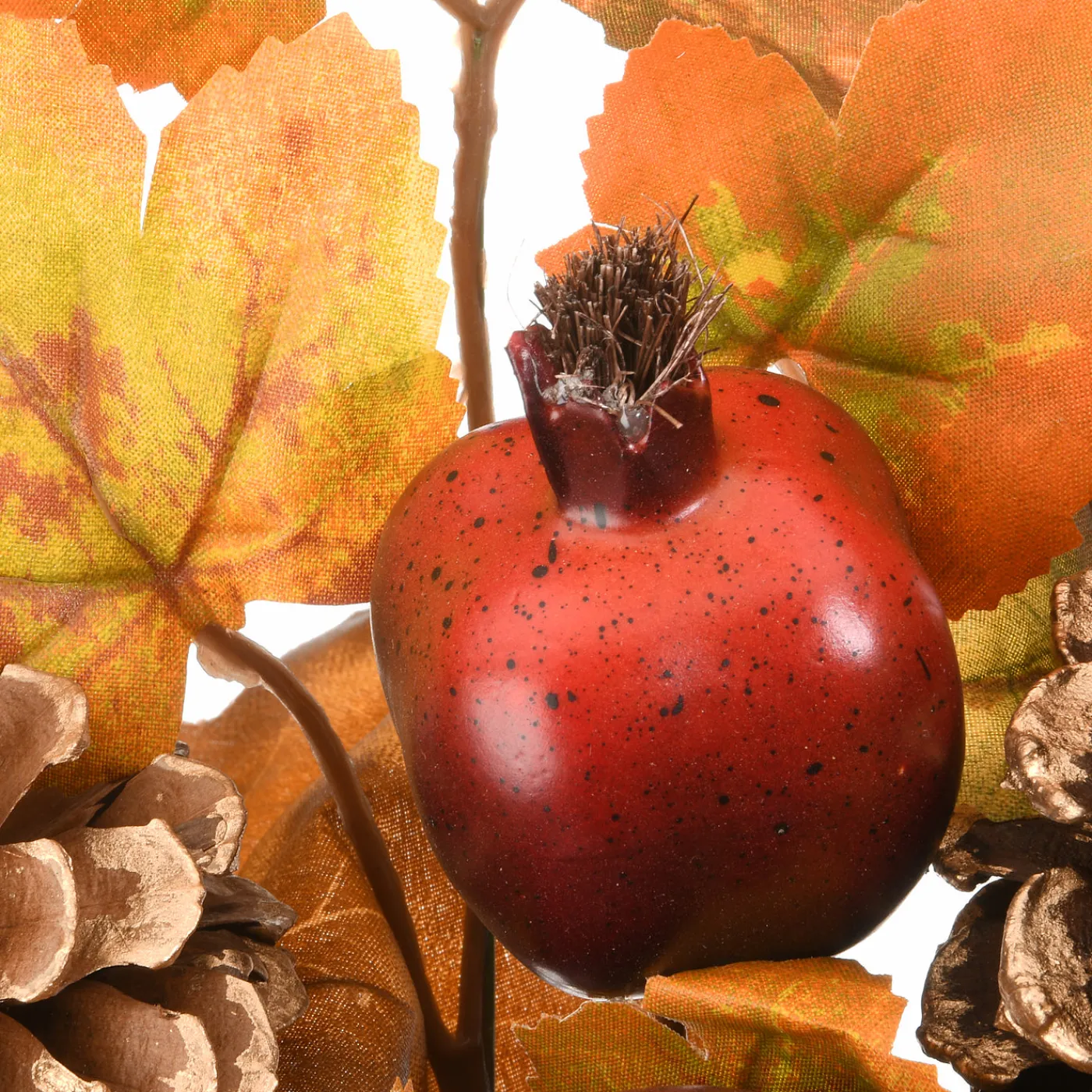 National Tree Company 30 in. 2-Piece Fall Door Corners with Maple Leaves, Pine Cones, Pomegranates, Berry Clusters