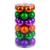 National Tree Company 12 in. 30-Piece Halloween Orange, Green, Purple Globe Shape Ornament Set