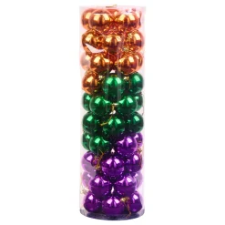 National Tree Company 20 in. 50-Piece Halloween Orange, Green and Purple Ball Ornaments Set