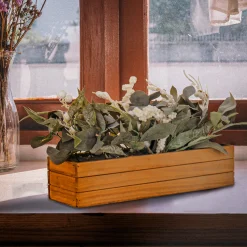 National Tree Company 22 in. Planter Box with Christmas Greenery