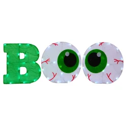National Tree Company 14 in. Pre-Lit BOO Sign with LED Lights