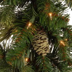 National Tree Company 24 in. Pre-Lit Carolina Pine Wreath with LED Lights