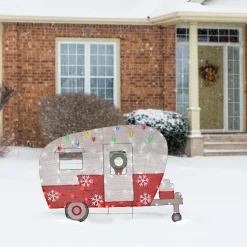 National Tree Company 32 in. Pre-Lit Christmas Camper