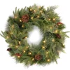 National Tree Company 30 in. Pre-Lit Colonial Fir Wreath with Clear Lights