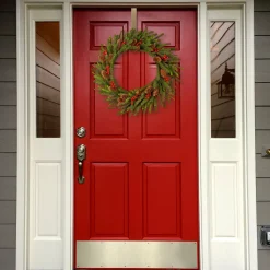 National Tree Company 24 in. Pre-Lit Dorchester Fir Wreath with LED Lights