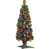 National Tree Company 36 in. Pre-Lit Fiber Optic Fireworks Ornament Tree