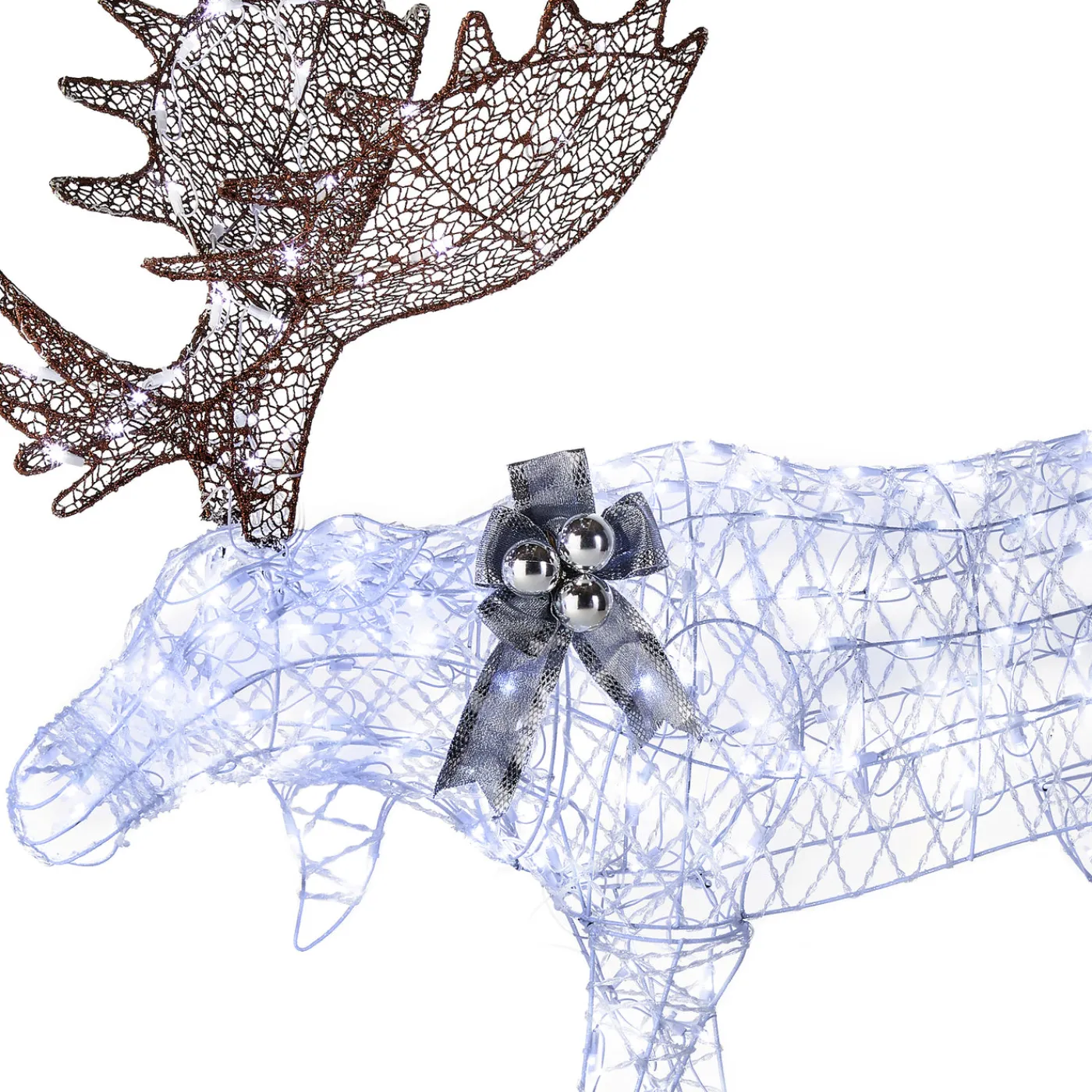 National Tree Company 50 in. Pre-lit Moose Decoration