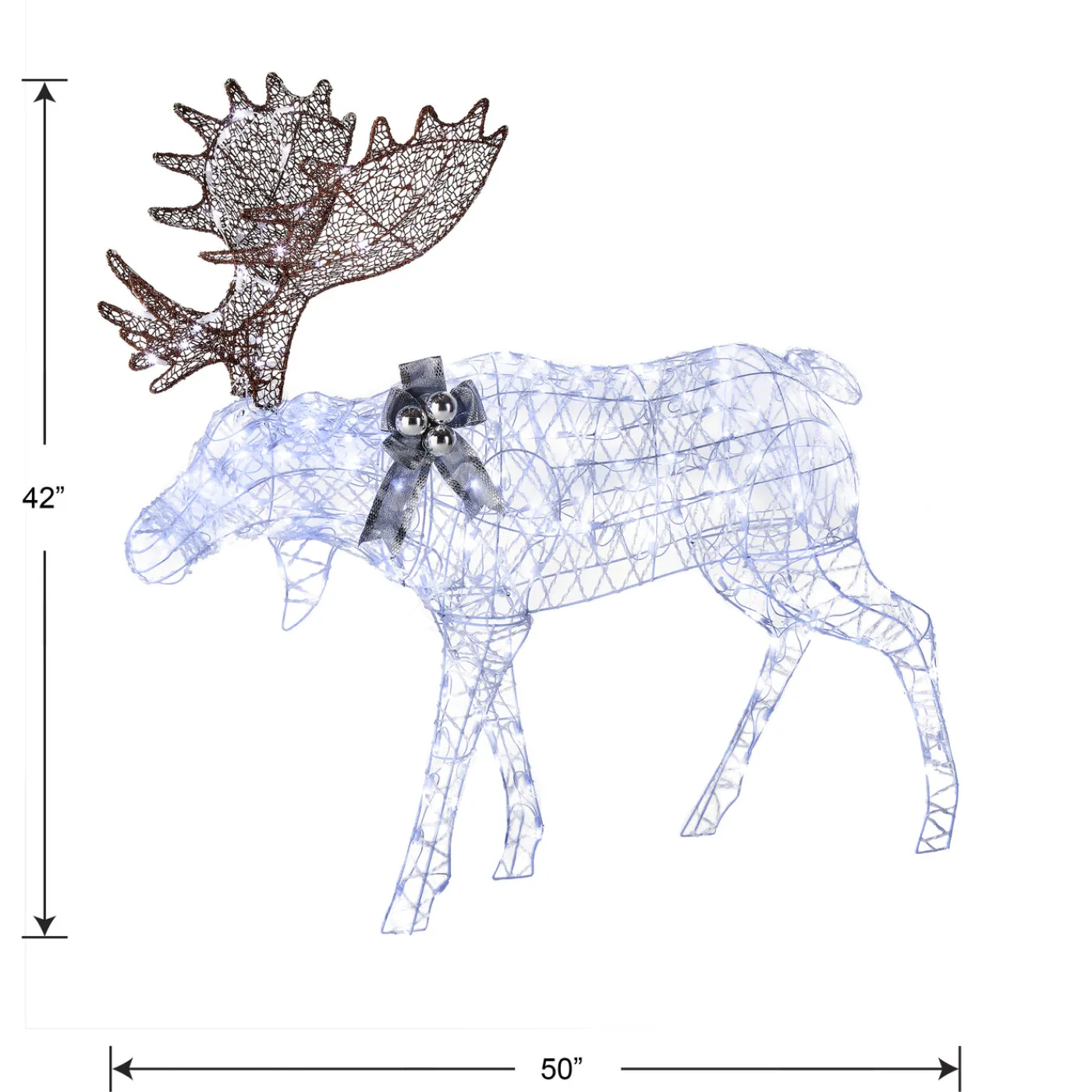 National Tree Company 50 in. Pre-lit Moose Decoration