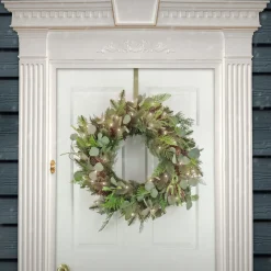 National Tree Company 30 in. Pre-Lit North Conway Wreath with Clear Lights