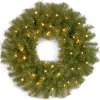 National Tree Company 24 in. Pre-Lit Norwood Fir Wreath with Twinkly LED Lights