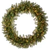 National Tree Company 48 in. Pre-Lit Norwood Fir Wreath with Clear Lights