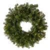 National Tree Company 30 in. Pre-Lit Norwood Fir Wreath with LED Lights