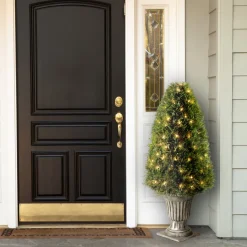 National Tree Company 48 in. Pre-Lit Upright Juniper Topiary