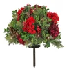 National Tree Company 28 in. Pre-Lit Vienna Waltz Decorated Urn Filler with LED Lights