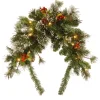 National Tree Company 36 in. Pre-Lit Wintry Pine Mailbox Swag with LED Lights