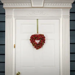 National Tree Company 12 in. Red Petals and Leaves Floral Valentine’s Heart