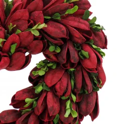 National Tree Company 12 in. Red Petals and Leaves Floral Valentine’s Heart