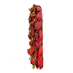 National Tree Company 12 in. Red Petals and Leaves Floral Valentine’s Heart