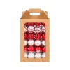 National Tree Company 19 in. Red Xmas Ball Decor Set