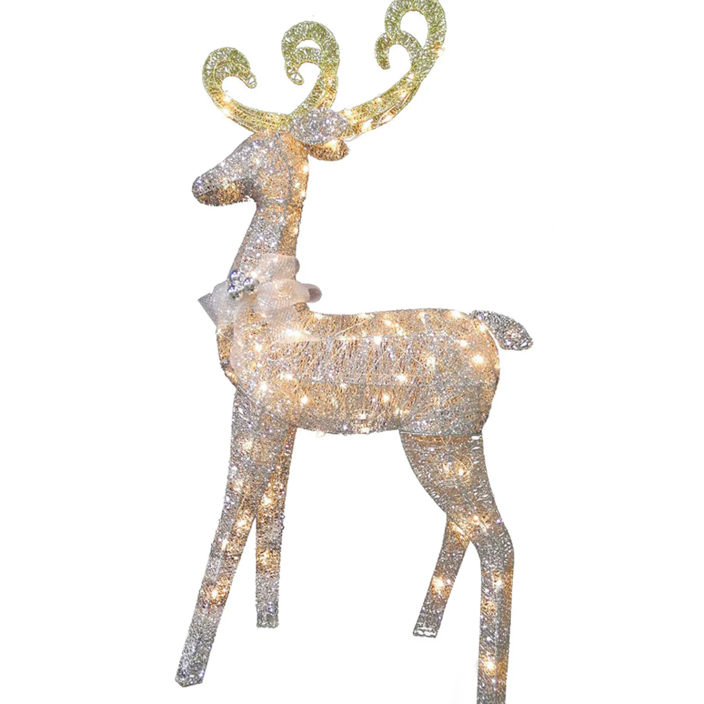 National Tree Company 60 in. Reindeer Decoration with Clear Lights