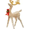 National Tree Company 48 in. Reindeer Decoration with White LED Lights