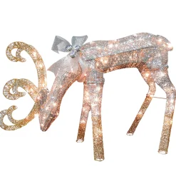 National Tree Company 28 in. Reindeer Decoration with LED Lights