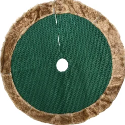 National Tree Company 48 in. Rural Homestead Collection Quilted Tree Skirt