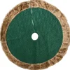 National Tree Company 52 in. Rural Homestead Collection Quilted Tree Skirt